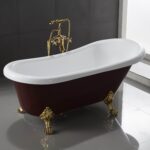 Ванна акрилова Velms Lerida Retro 170х80 см (Red)