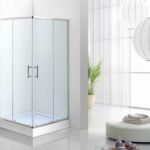 Душова кабіна Velms Viena 900x900x1900 мм скло 6 мм Crystal Shield + профіль Silver Mist