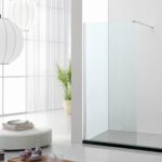 Душова перегородка Velms Unity 900x1900 мм скло 6 мм Crystal Shield + профіль Silver Mist